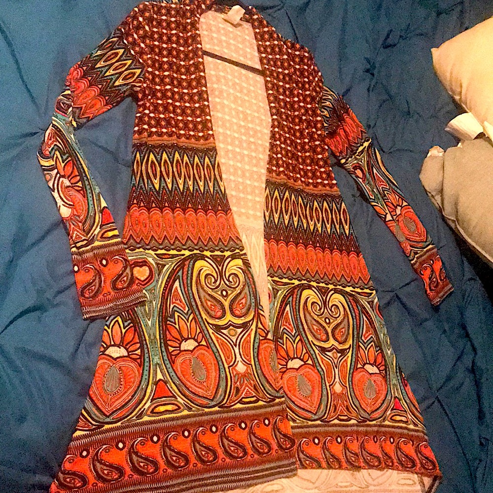 High low thin cardigan